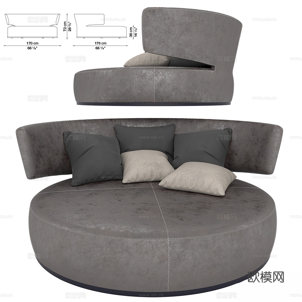 阿莫内斯沙发3d模型