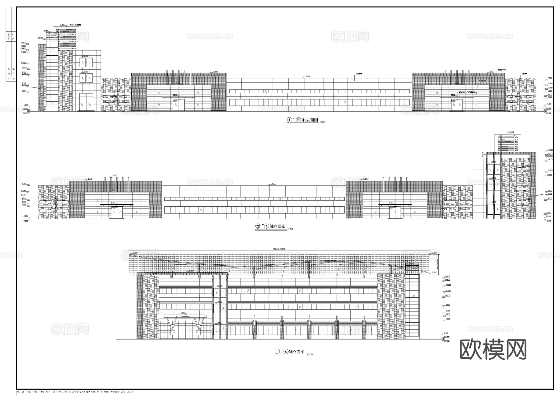 钢结构车间建筑cad施工图