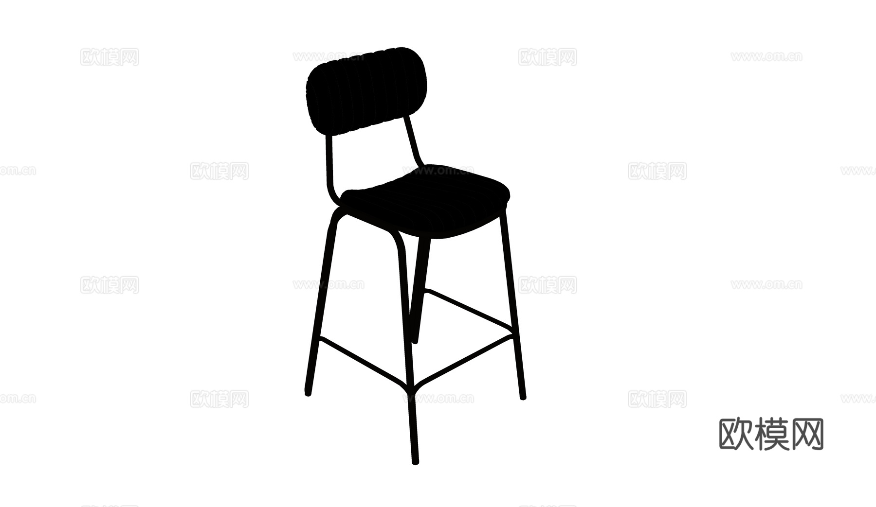 现代吧椅su模型