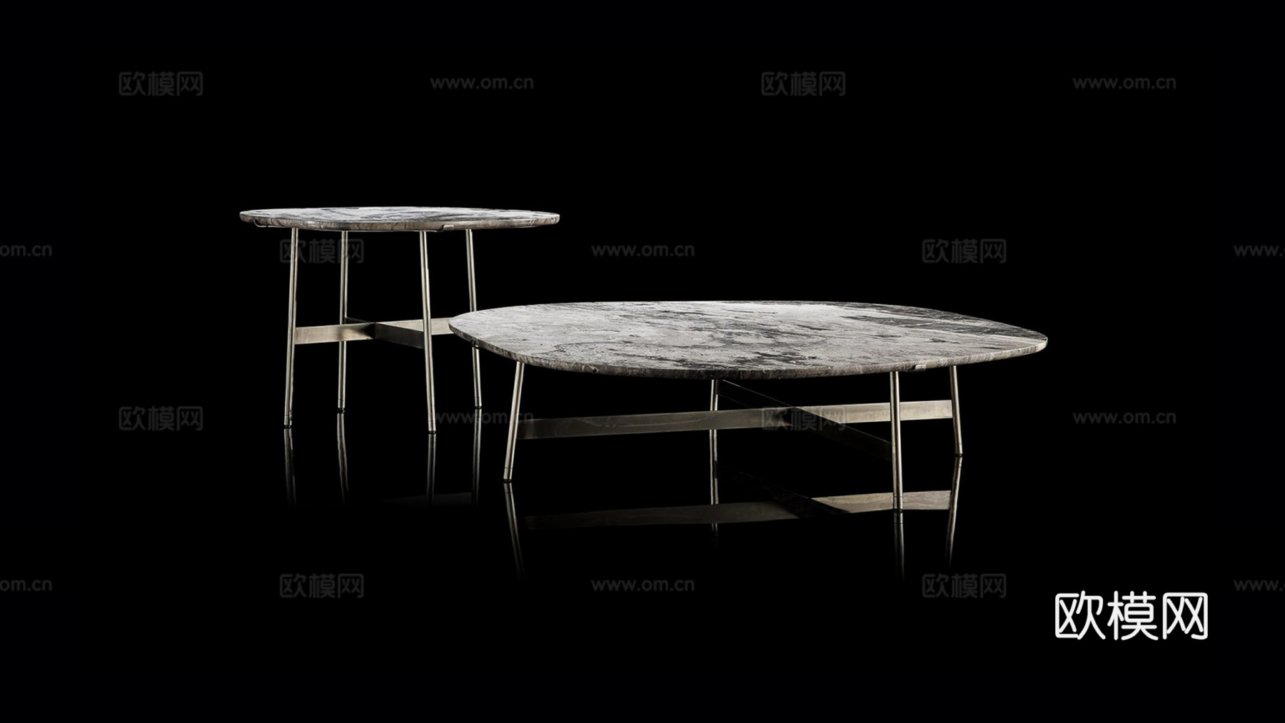 HENGE 组合茶几3d模型下载（渲染图2）