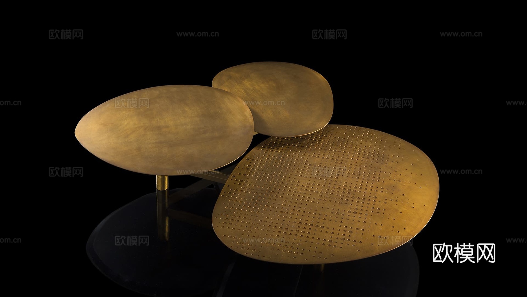 HENGE 轻奢组合茶几3d模型下载（渲染图4）