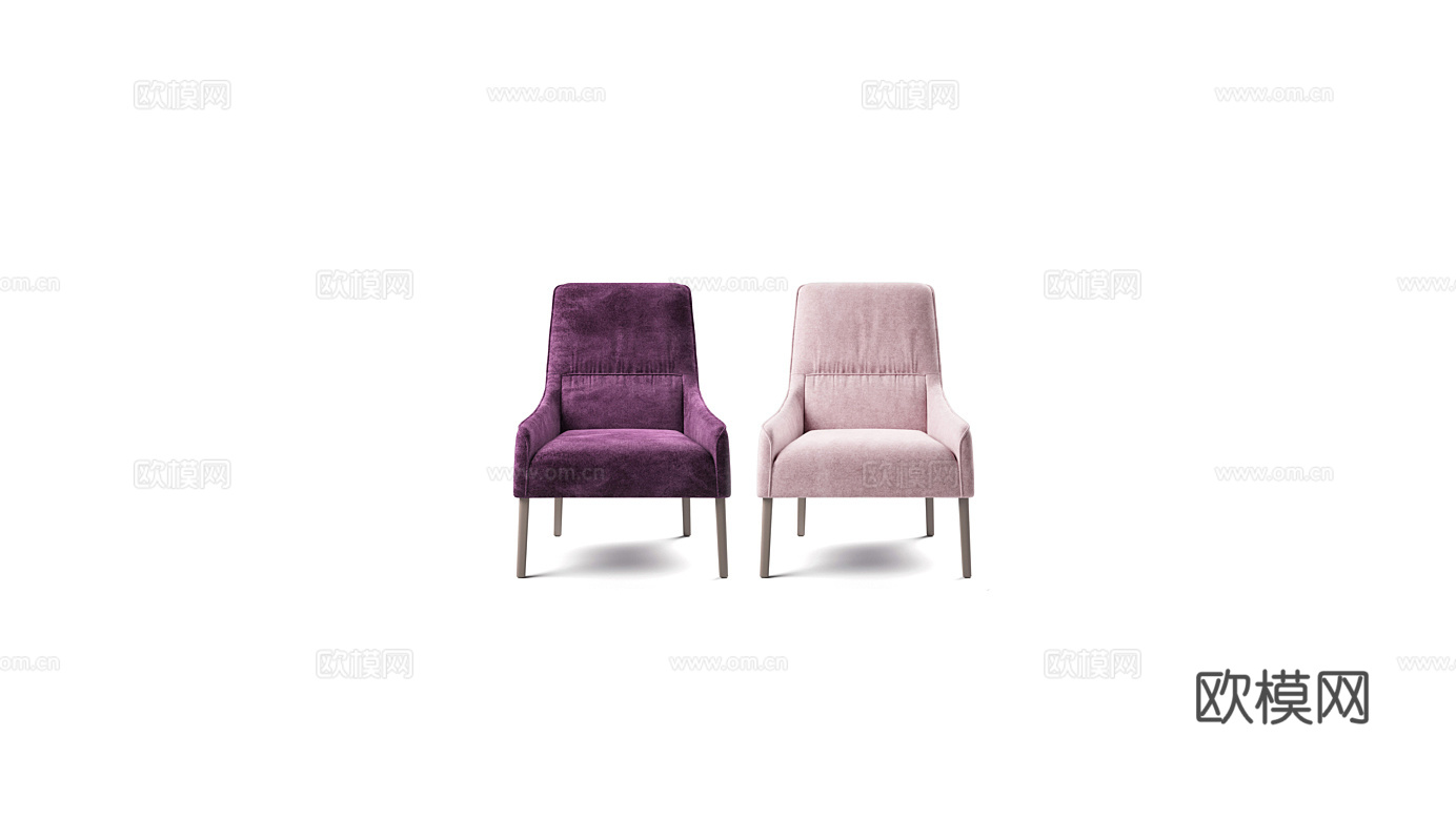 ligne roset 现代休闲椅3d模型下载（渲染图1）