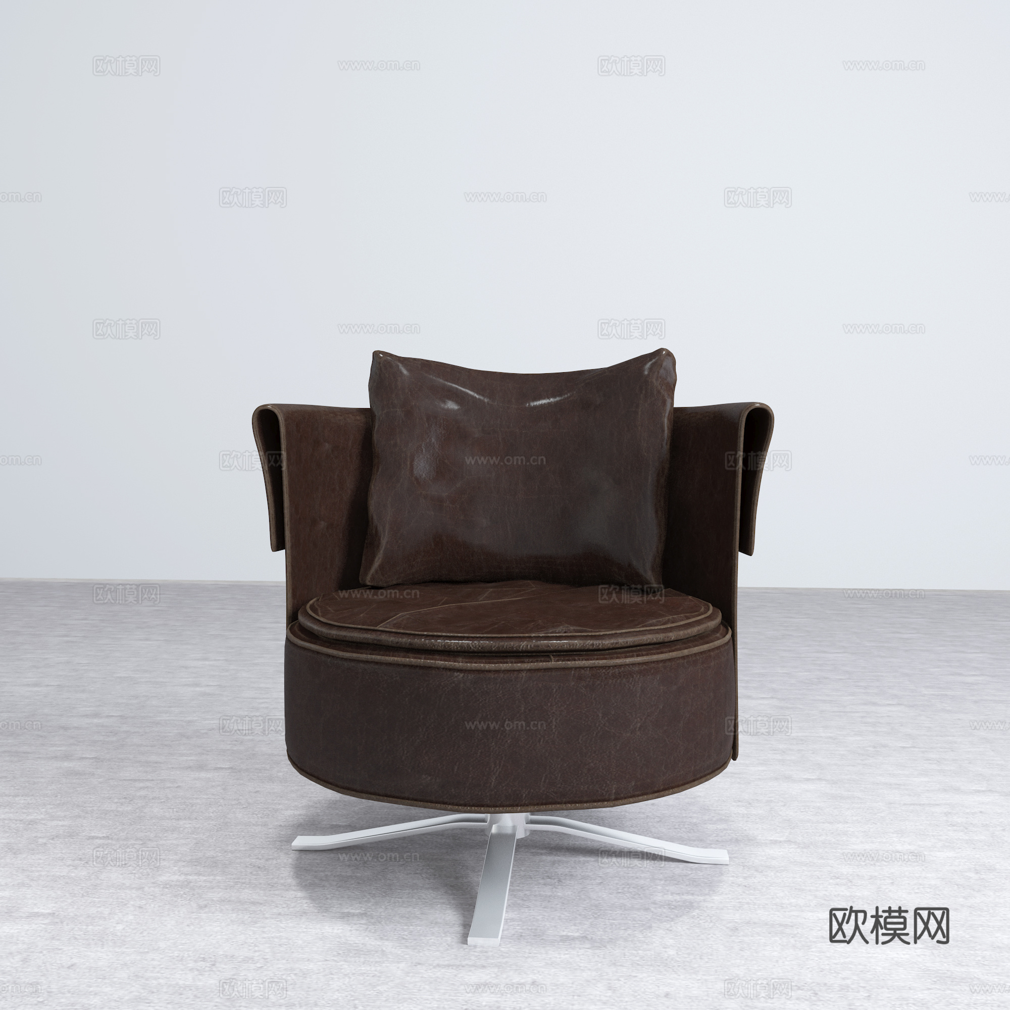 现代意大利 Longhi 现代单人沙发 单人椅子3d模型