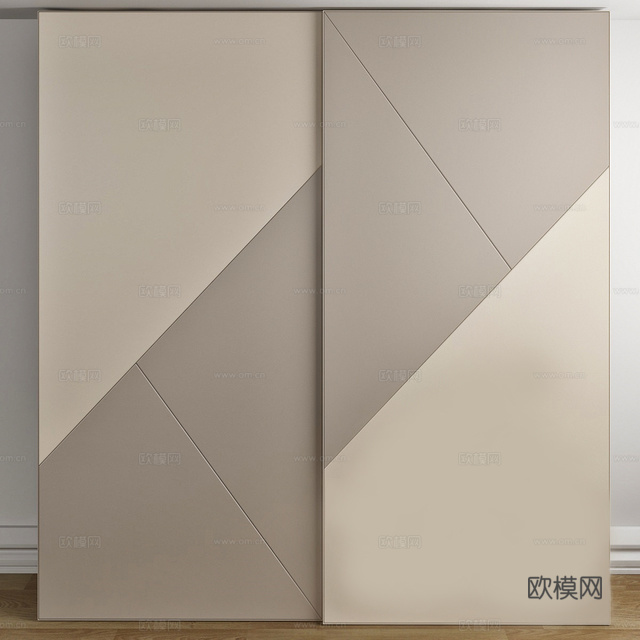 现代衣柜 柜子3d模型