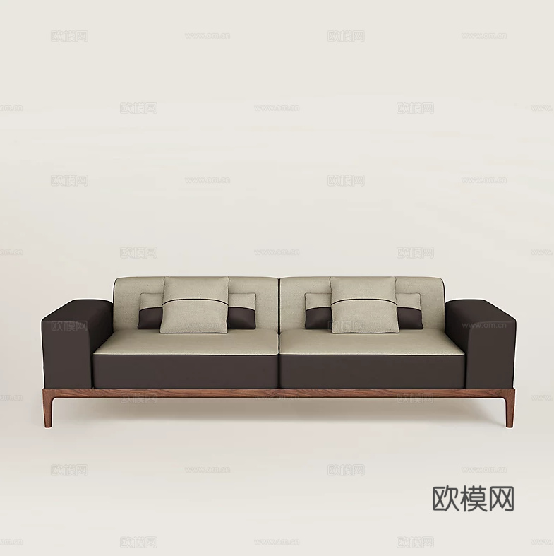 HERMES 双人沙发3d模型下载（渲染图4）