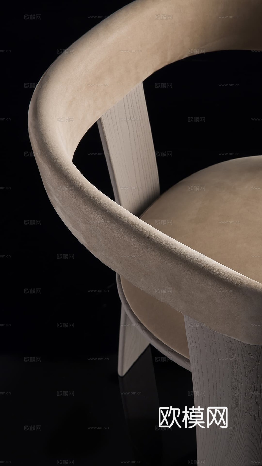 HENGE 意式餐椅3d模型下载（渲染图2）