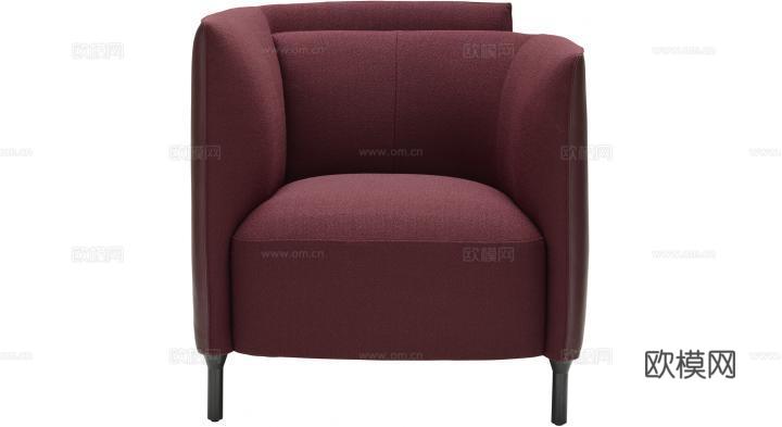 ligne roset 单人沙发3d模型下载（渲染图3）