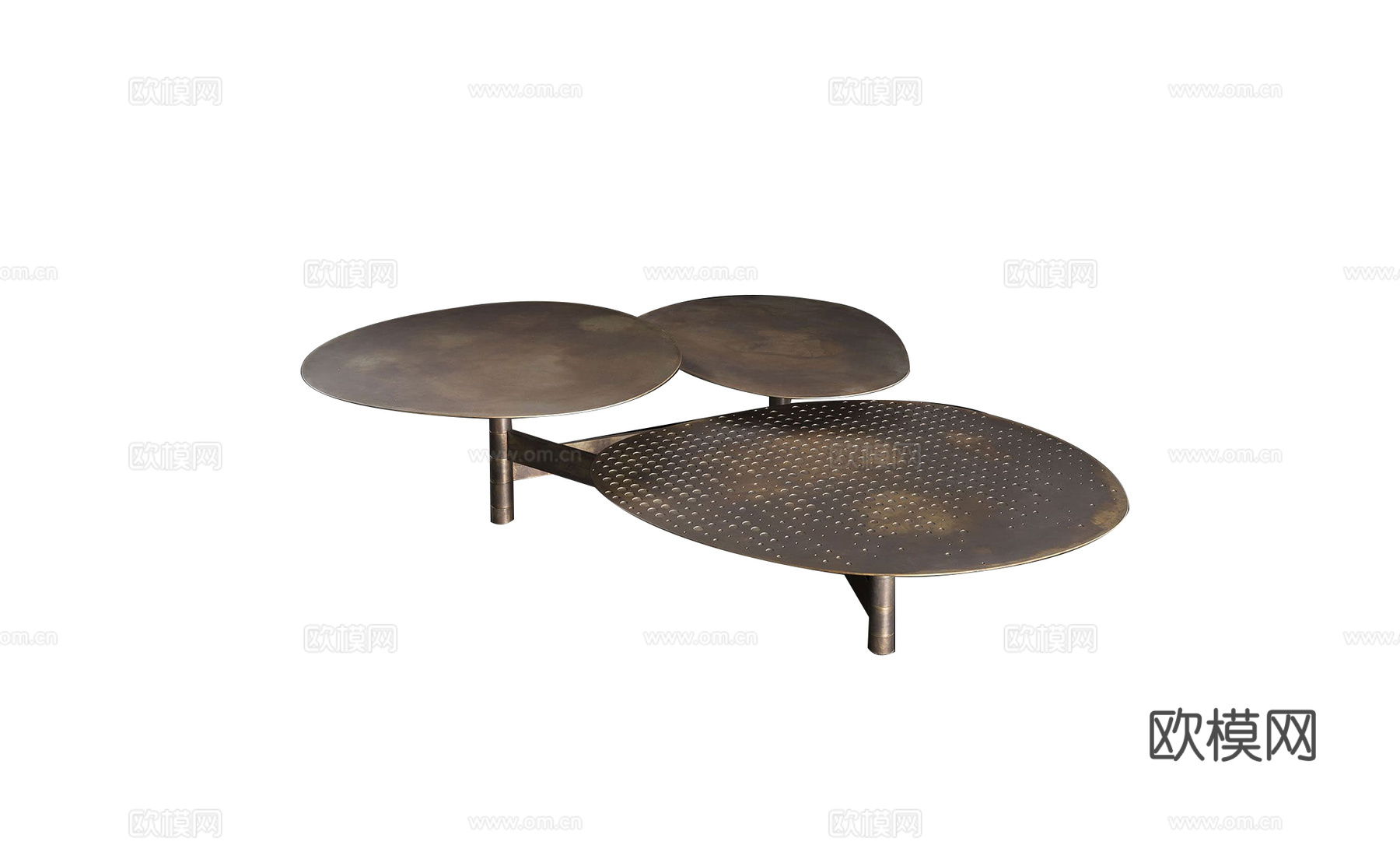 HENGE 轻奢组合茶几3d模型下载（渲染图1）