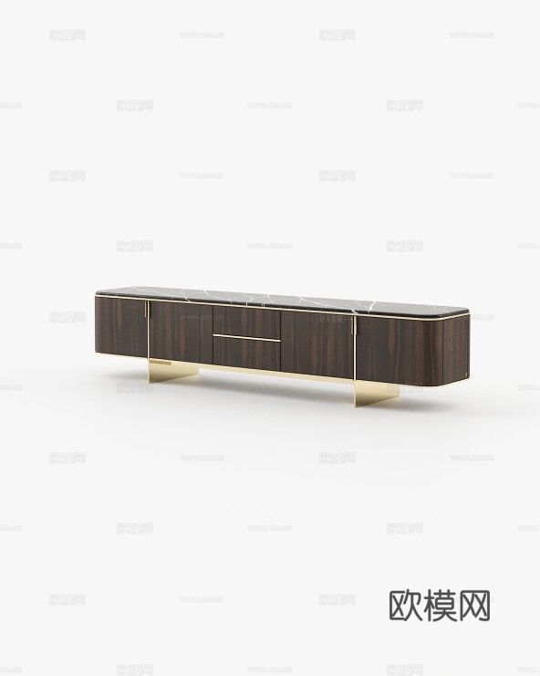 LASKASAS 电视柜 地柜3d模型下载（渲染图1）