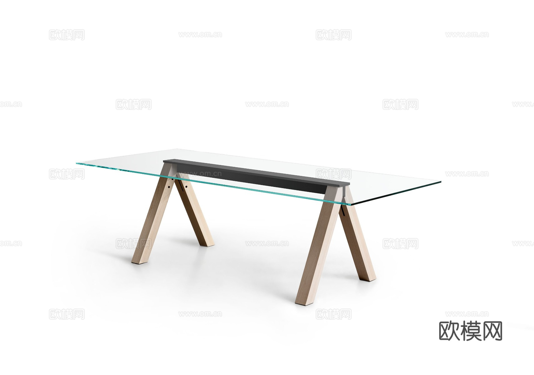 LEIIIA 玻璃餐桌3d模型下载（渲染图2）