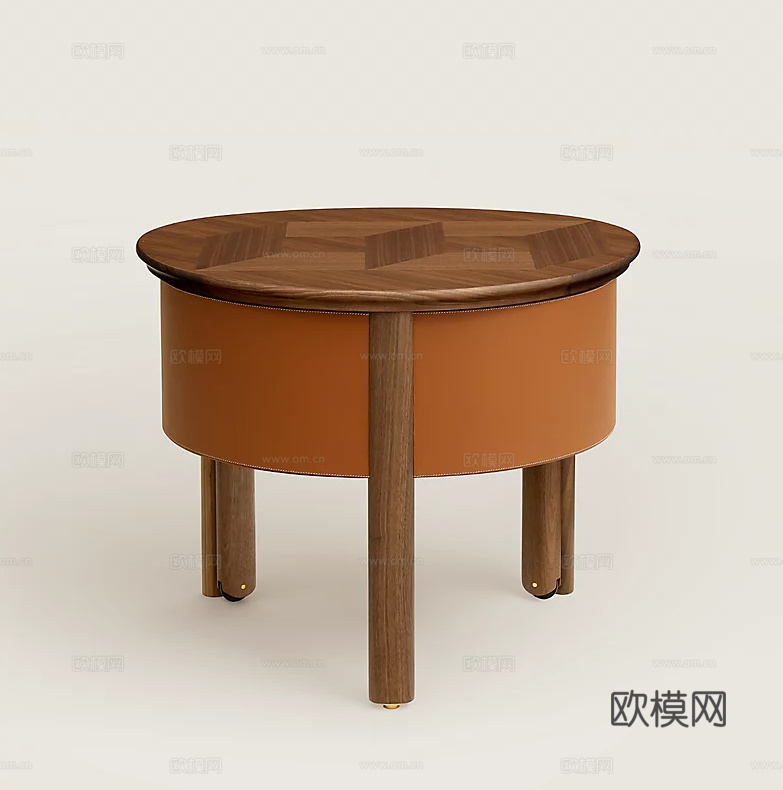 HERMES 木凳子3d模型下载（渲染图4）
