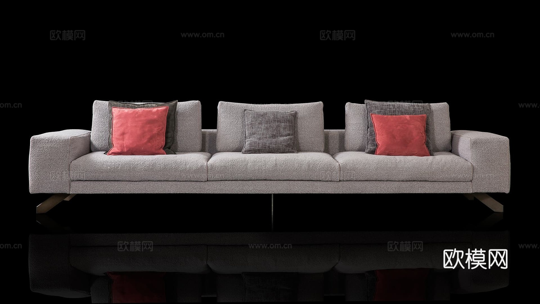 HENGE 三人沙发3d模型下载（渲染图2）