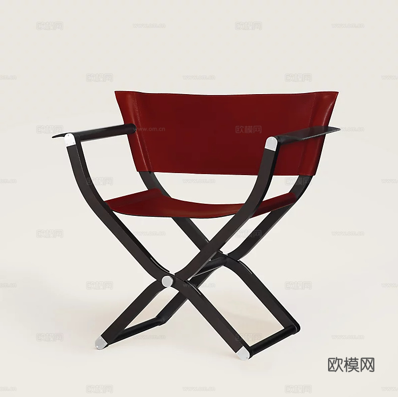 HERMES 折叠椅3d模型下载（渲染图2）