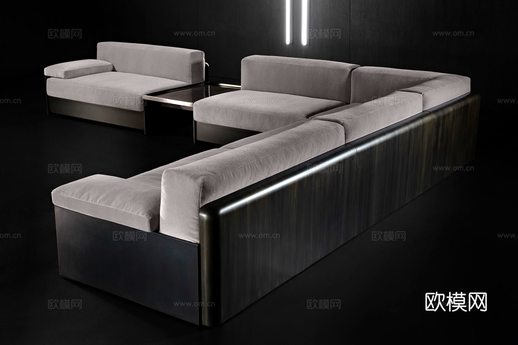 HENGE 转角沙发3d模型下载（渲染图2）