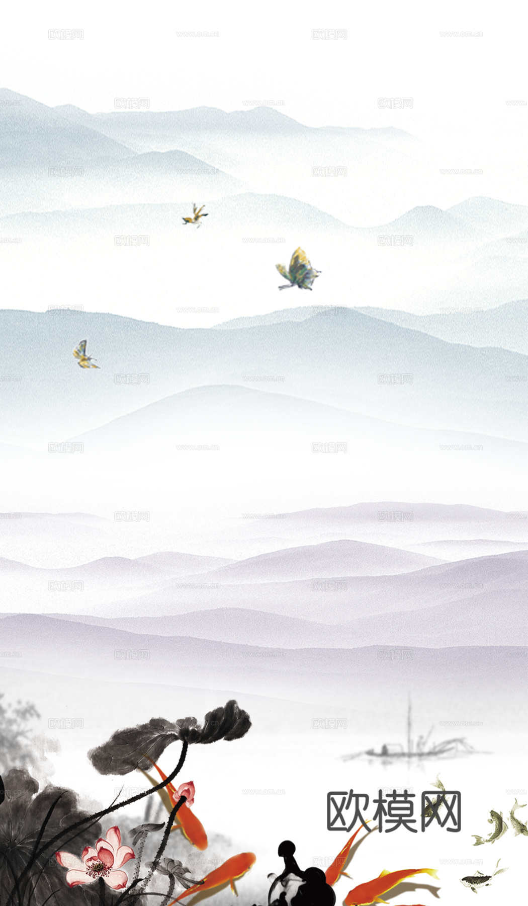中式山水装饰画