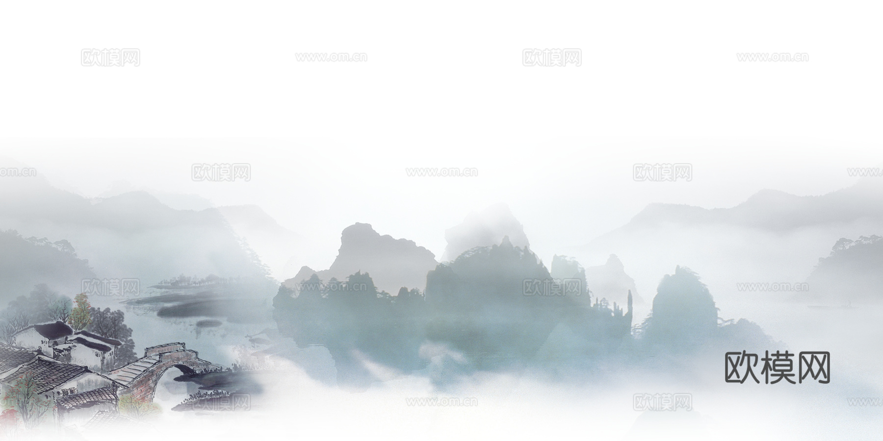中式山水装饰画