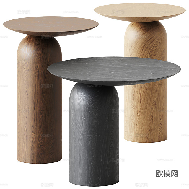 茶几 边几 圆几3d模型