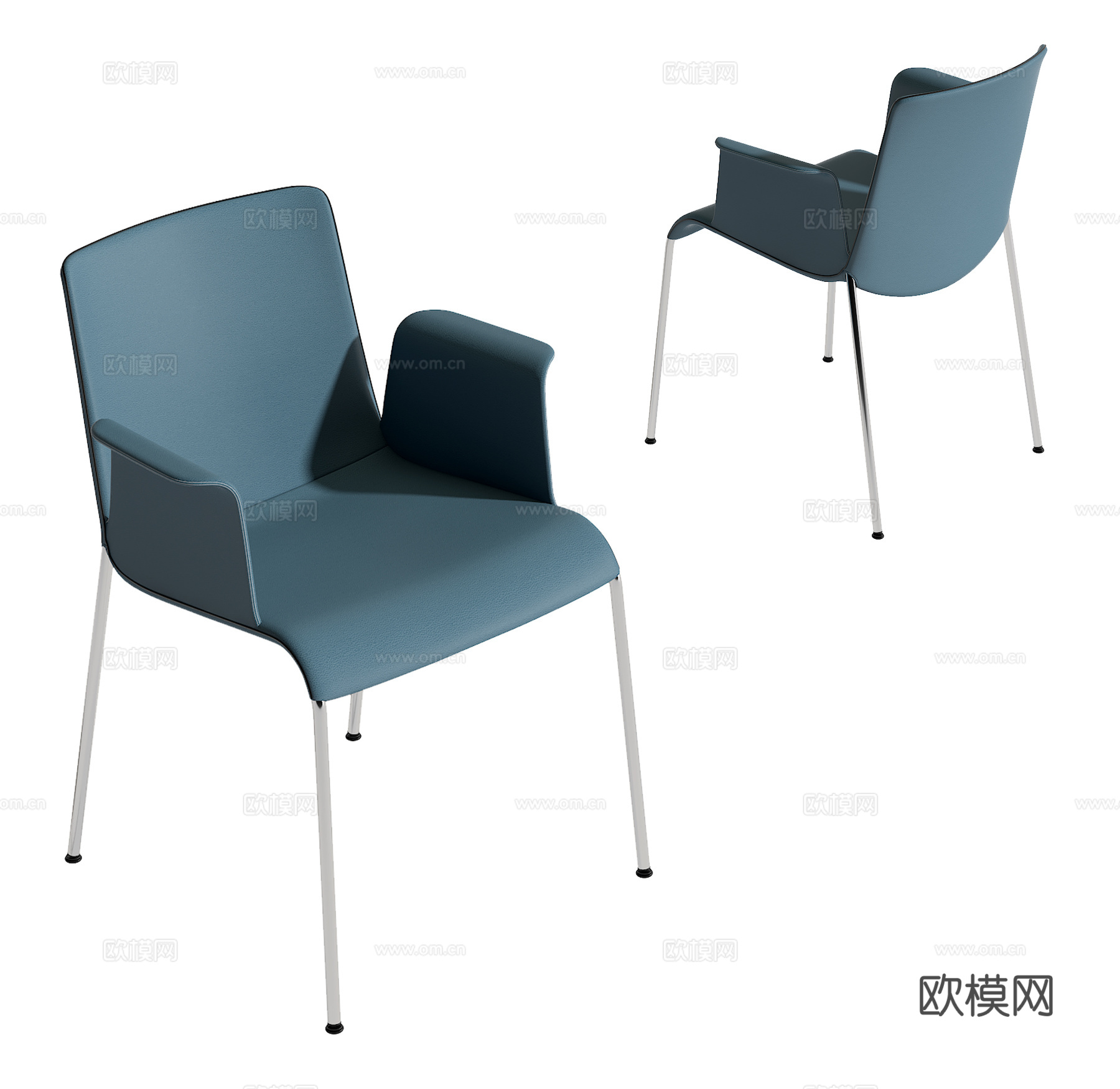 现代餐椅su模型