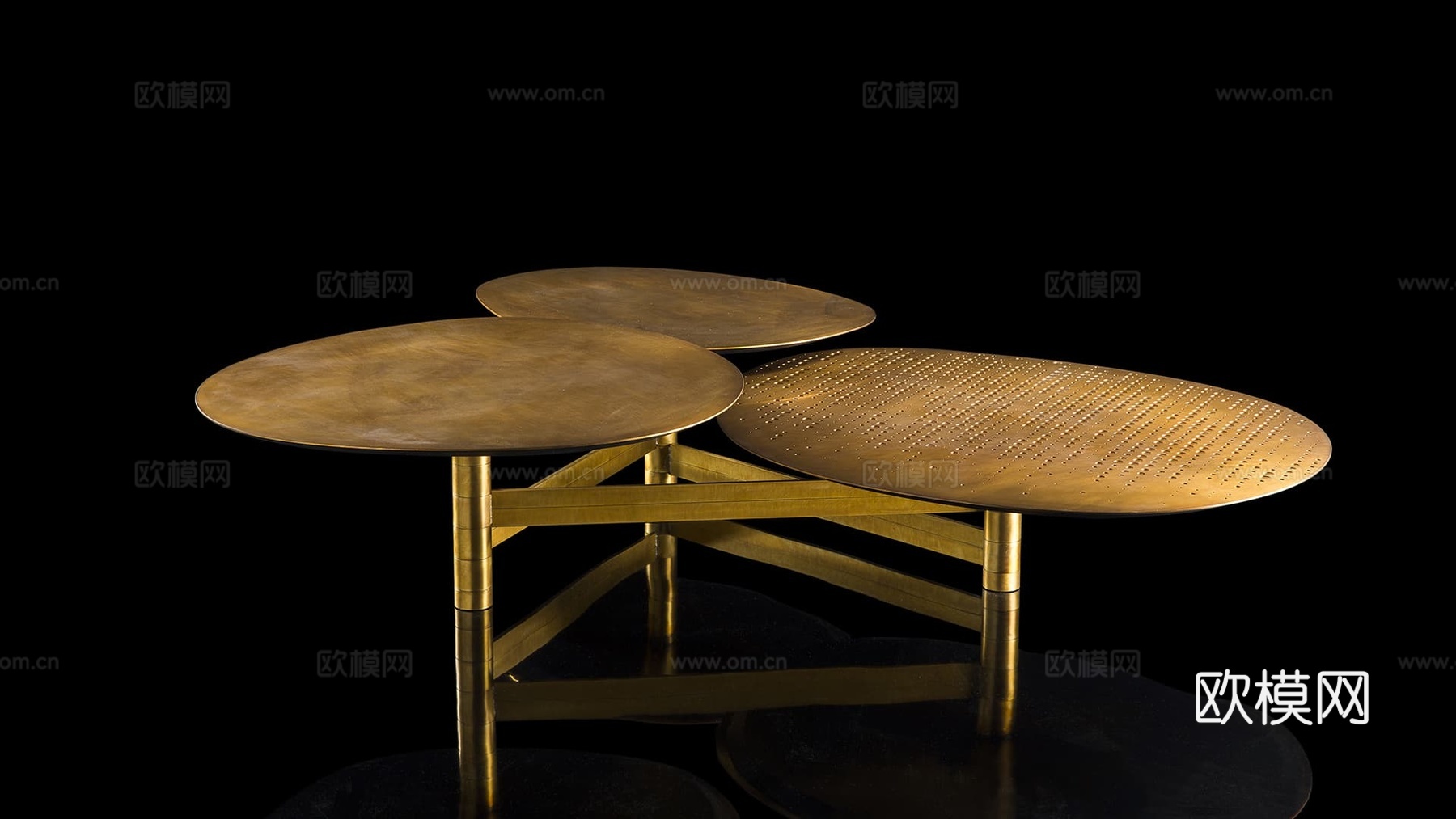 HENGE 轻奢组合茶几3d模型下载（渲染图5）