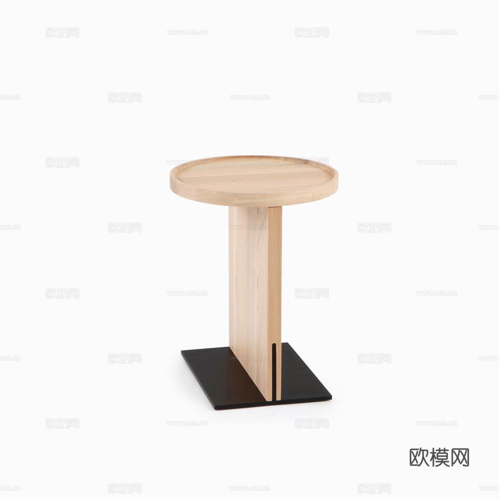 ligne roset 原木角几 边几3d模型下载（渲染图3）