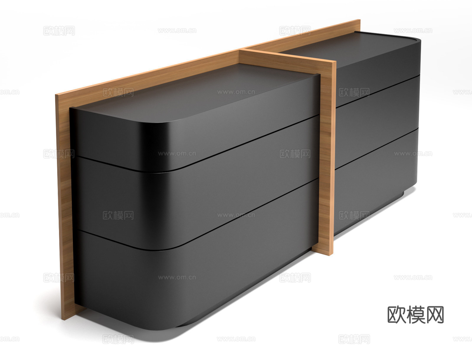 新古典矮柜232563d模型下载（渲染图1）