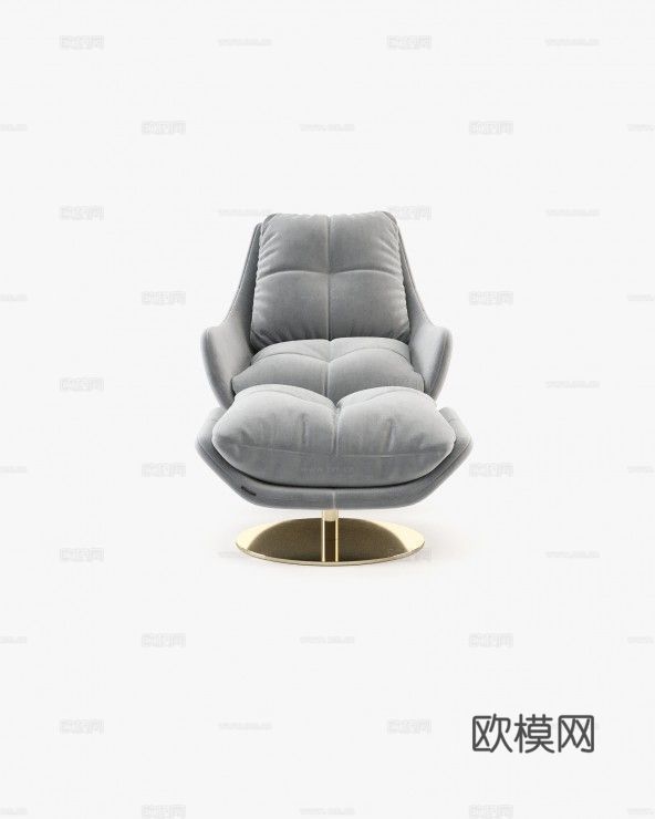 LASKASAS 休闲椅 脚踏3d模型下载（渲染图3）
