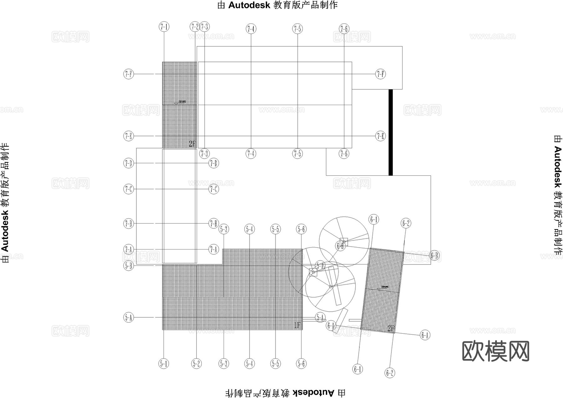 新中式民宿建筑平面图cad施工图