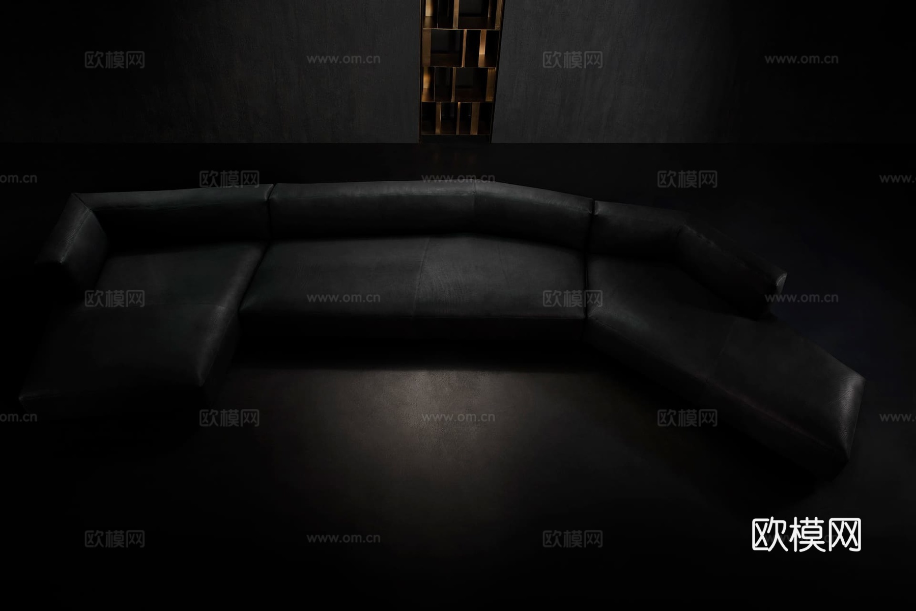 HENGE 弧形沙发3d模型下载（渲染图2）