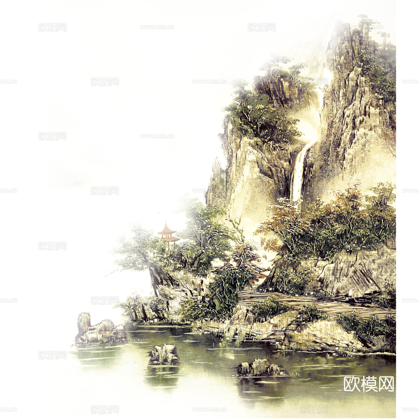 中式山水装饰画