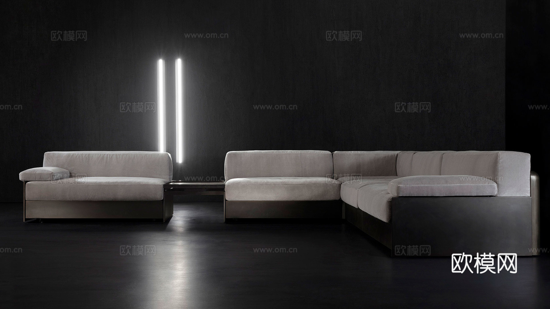 HENGE 转角沙发3d模型下载（渲染图3）