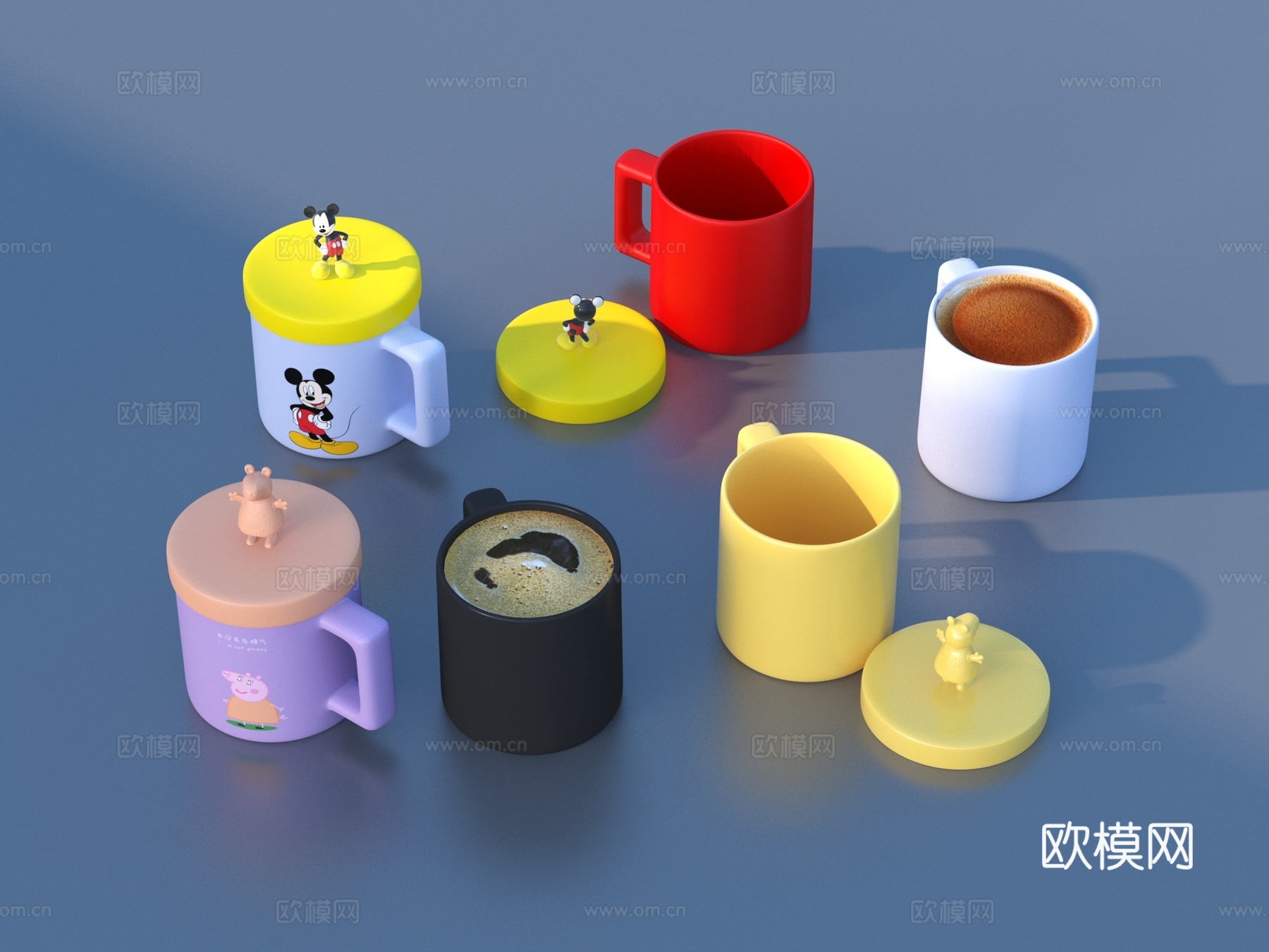 杯子 咖啡 咖啡杯3d模型