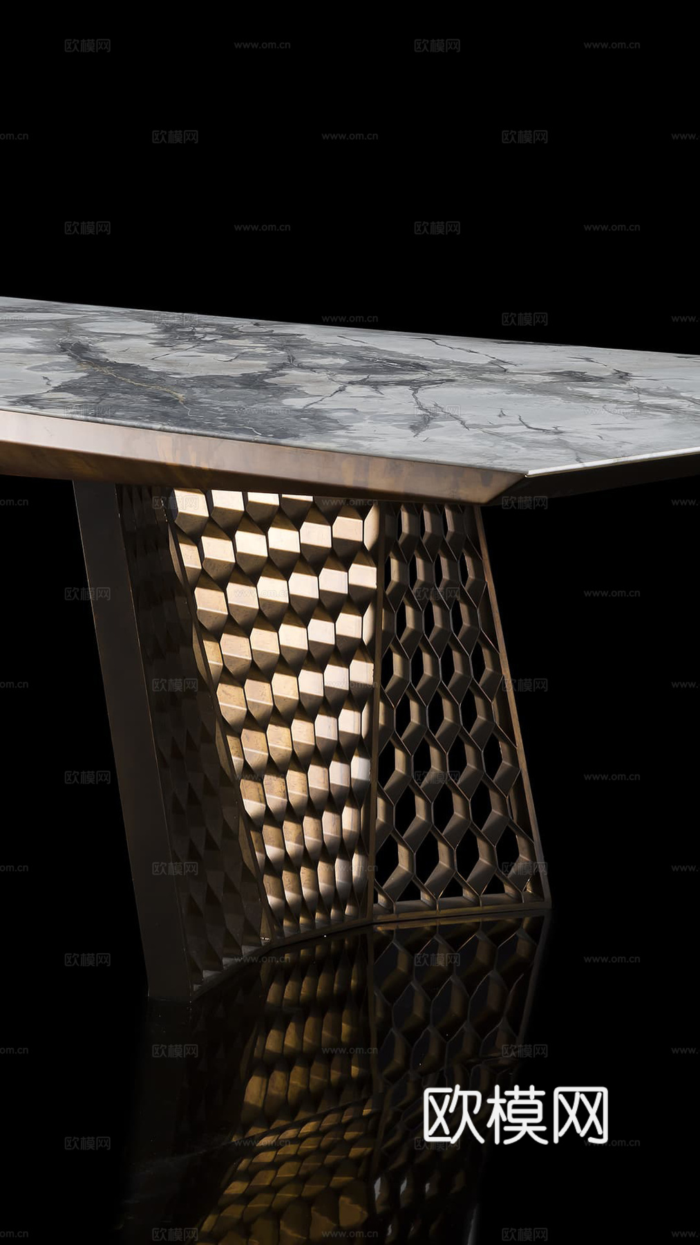 HENGE 长餐桌3d模型下载（渲染图2）