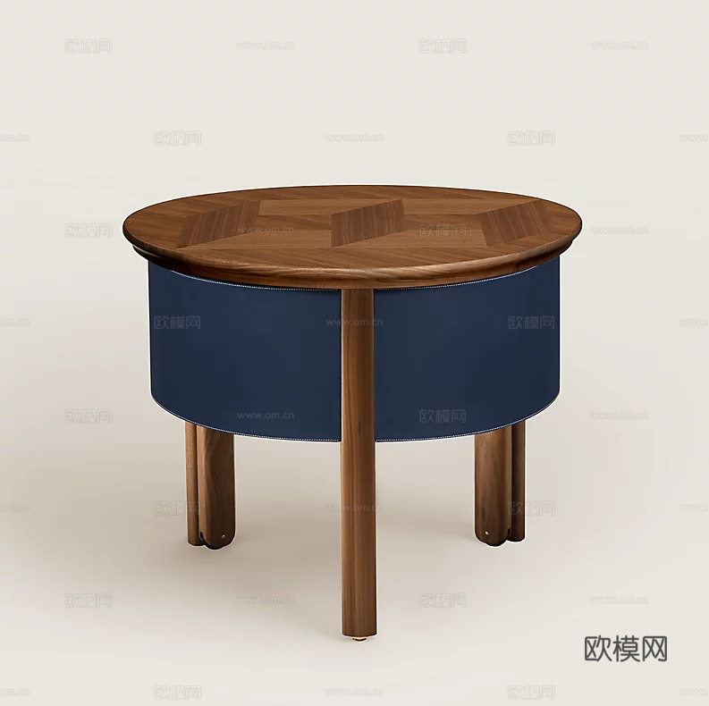 HERMES 木凳子3d模型下载（渲染图3）