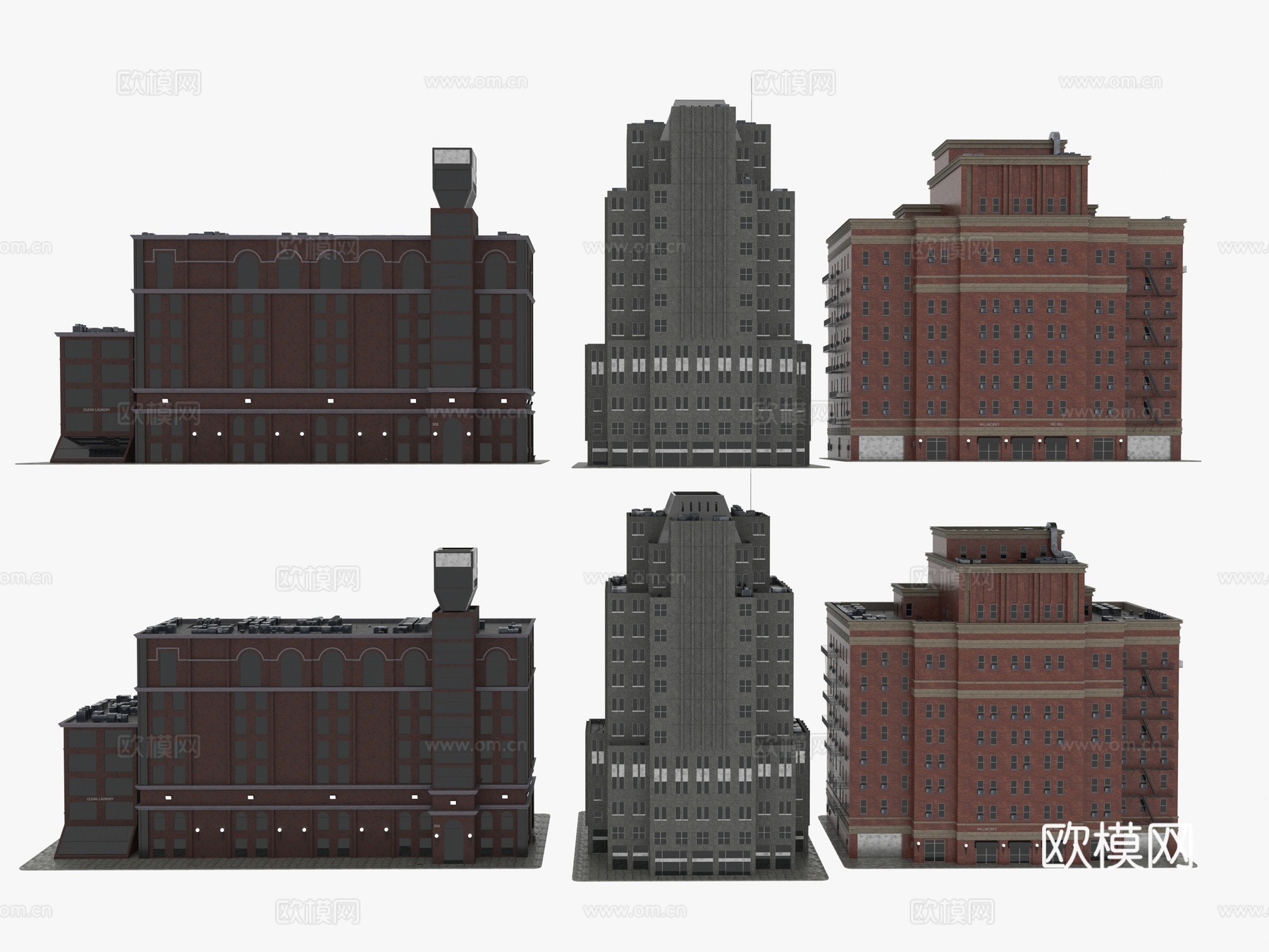 建筑 多层3d模型