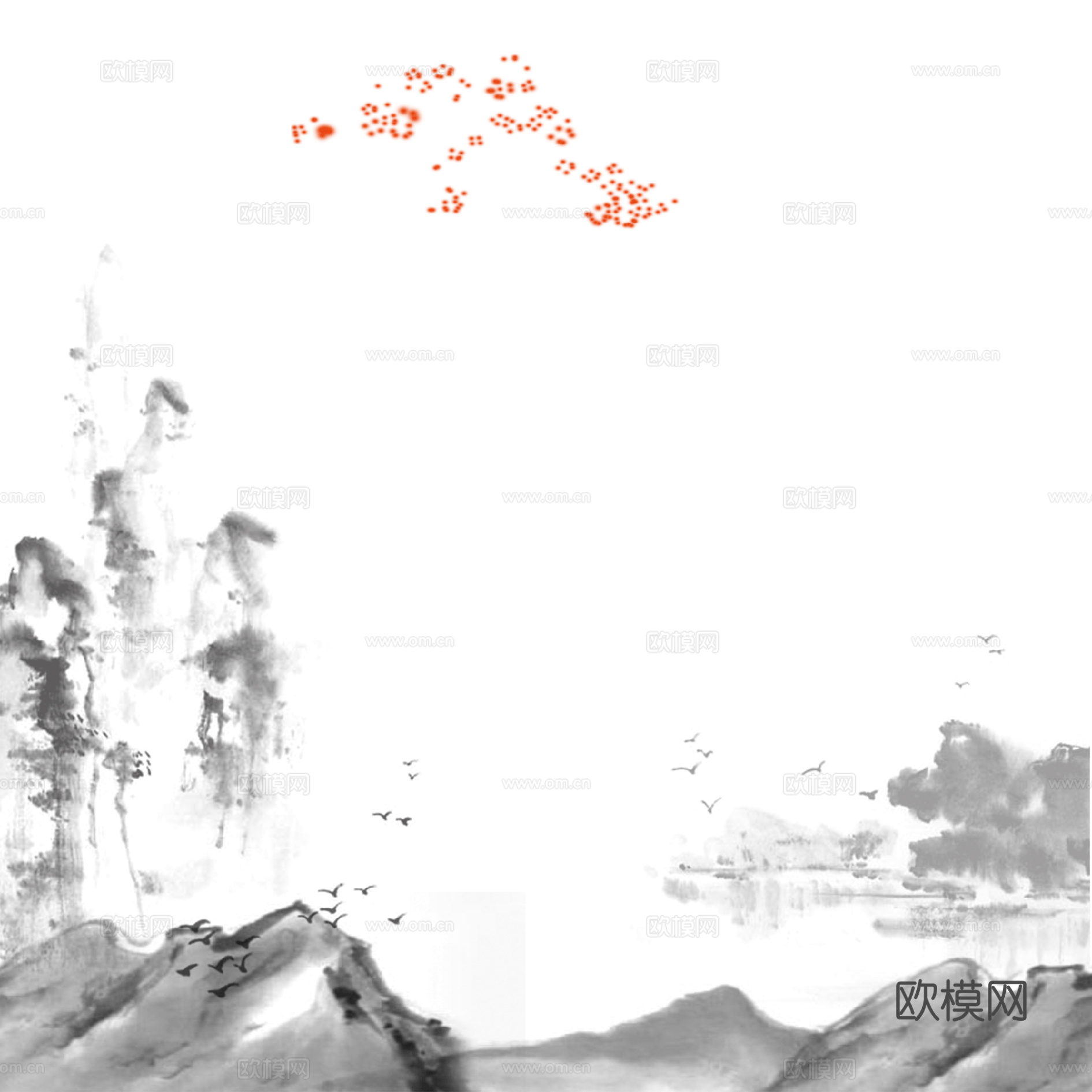 中式山水装饰画