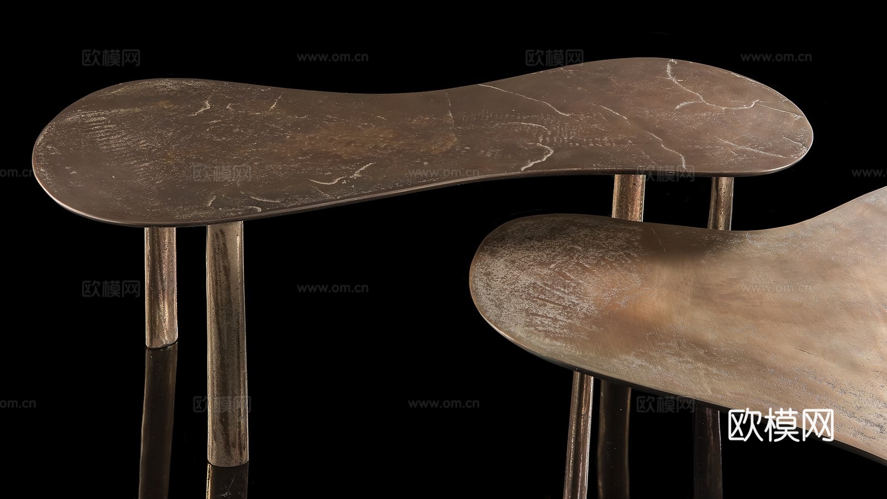 HENGE 轻奢组合茶几3d模型下载（渲染图4）