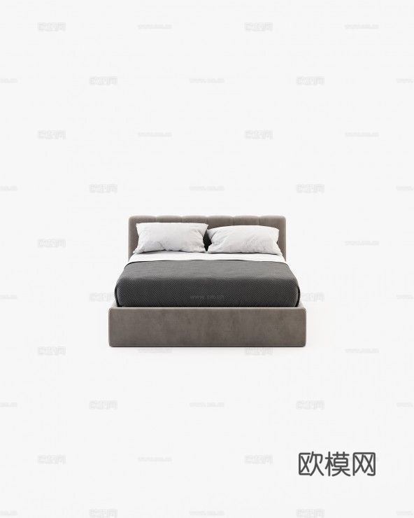 LASKASAS 双人床3d模型下载（渲染图3）