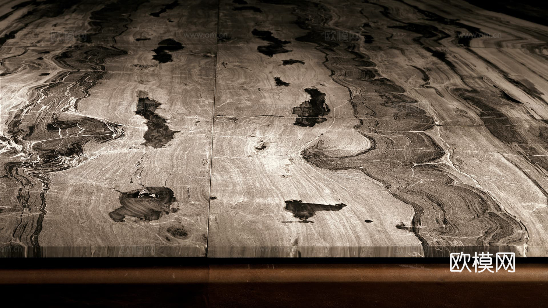 HENGE 长餐桌3d模型下载（渲染图2）