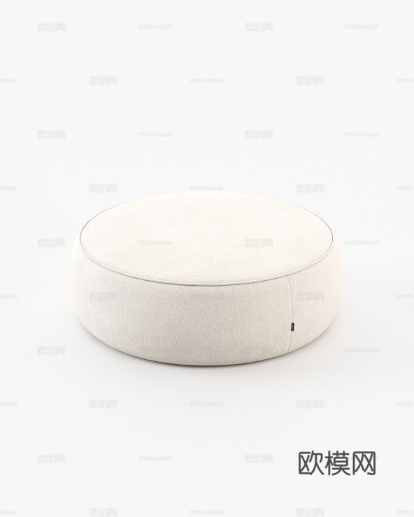 LASKASAS 圆形沙发凳3d模型下载（渲染图1）