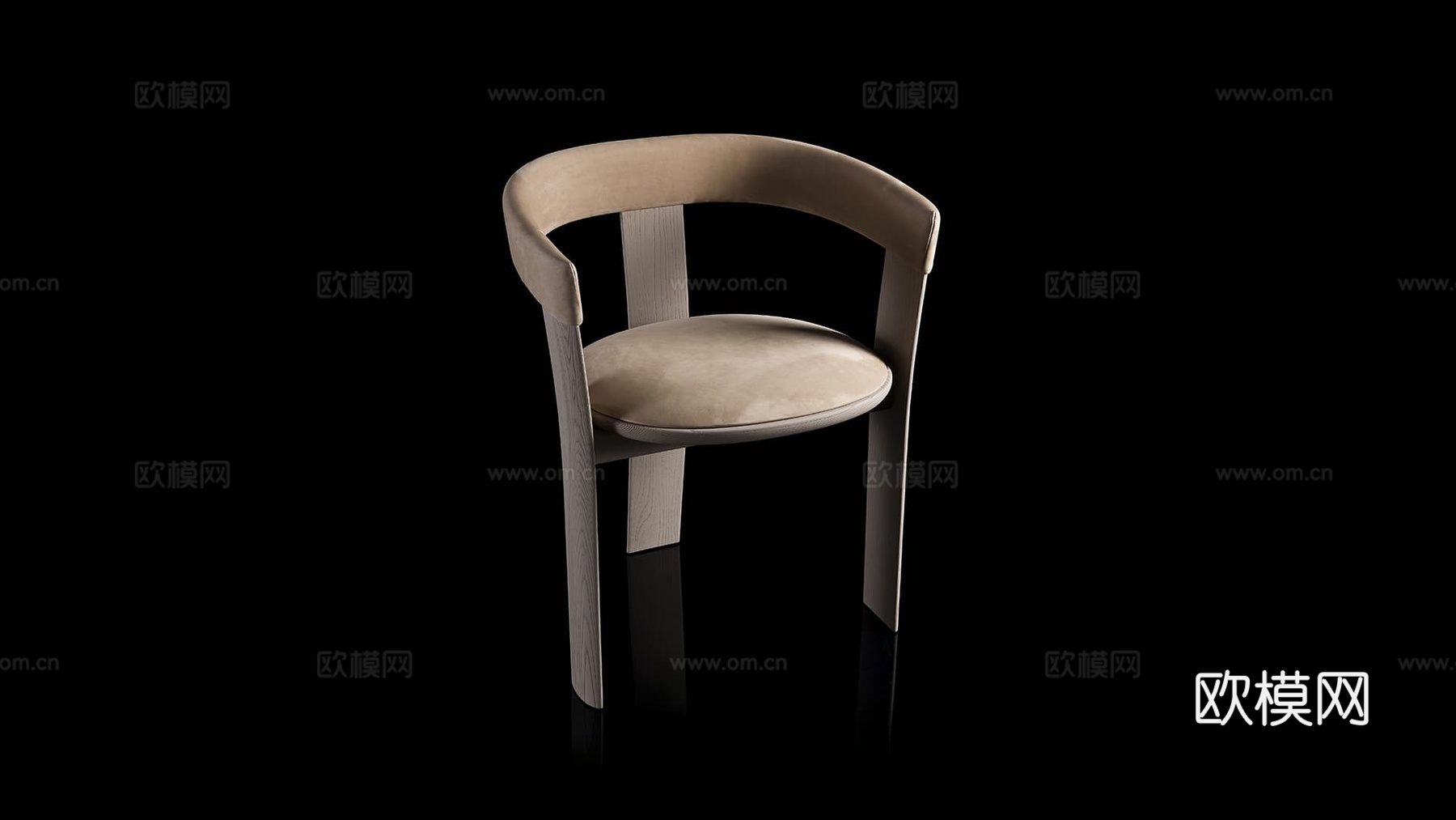 HENGE 意式餐椅3d模型下载（渲染图3）