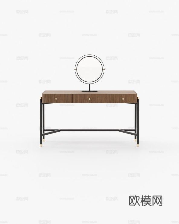 LASKASAS 梳妆台3d模型下载（渲染图1）