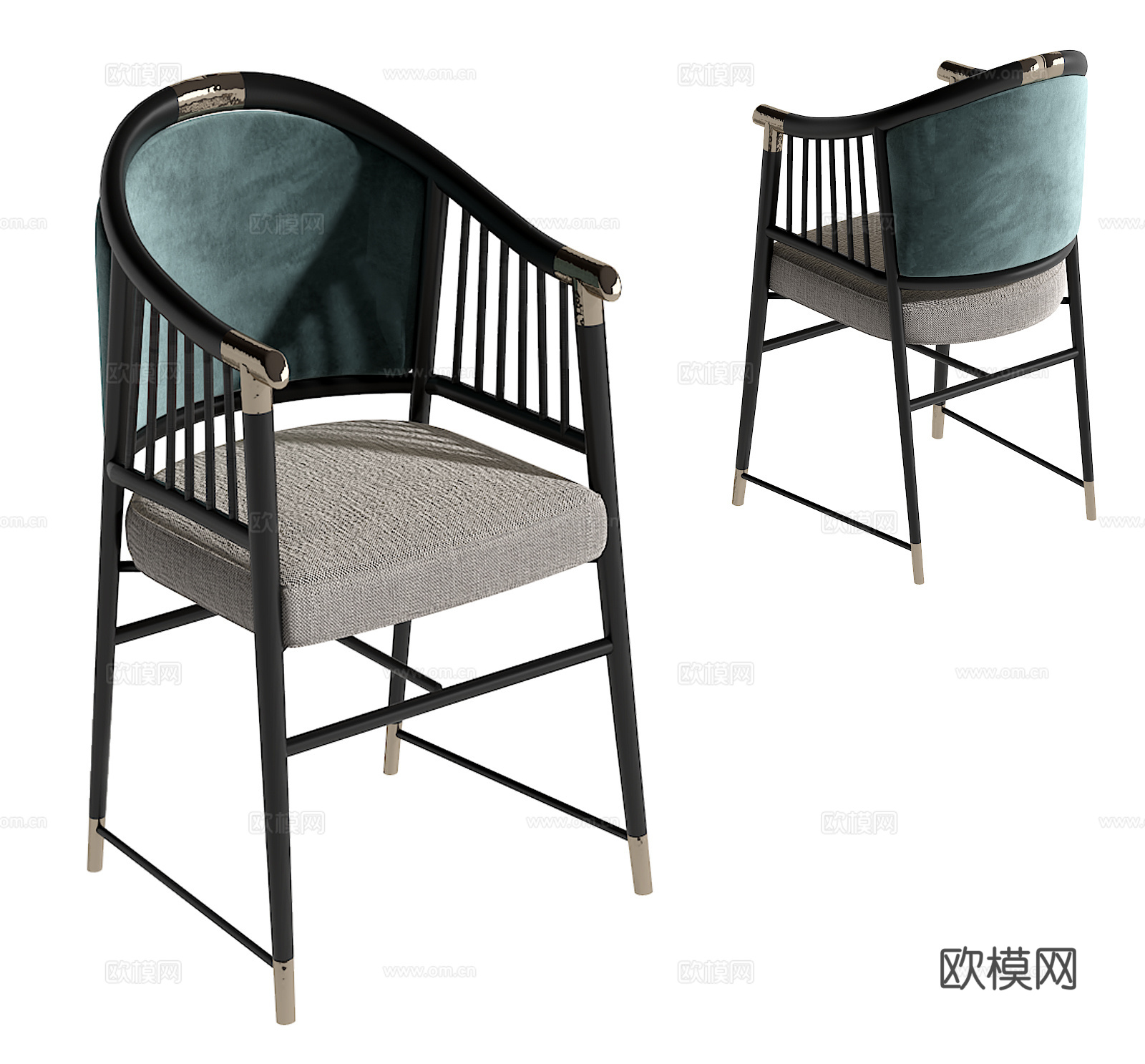 新中式餐椅su模型