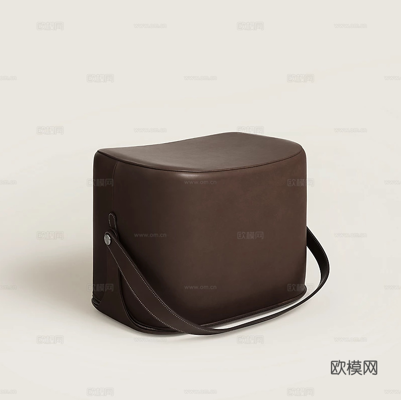HERMES 沙发凳 马鞍凳3d模型下载（渲染图2）