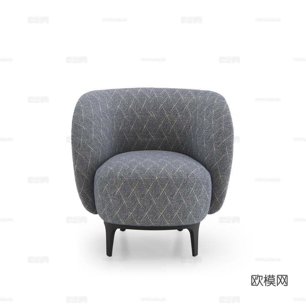 ligne roset 单人沙发3d模型下载（渲染图1）