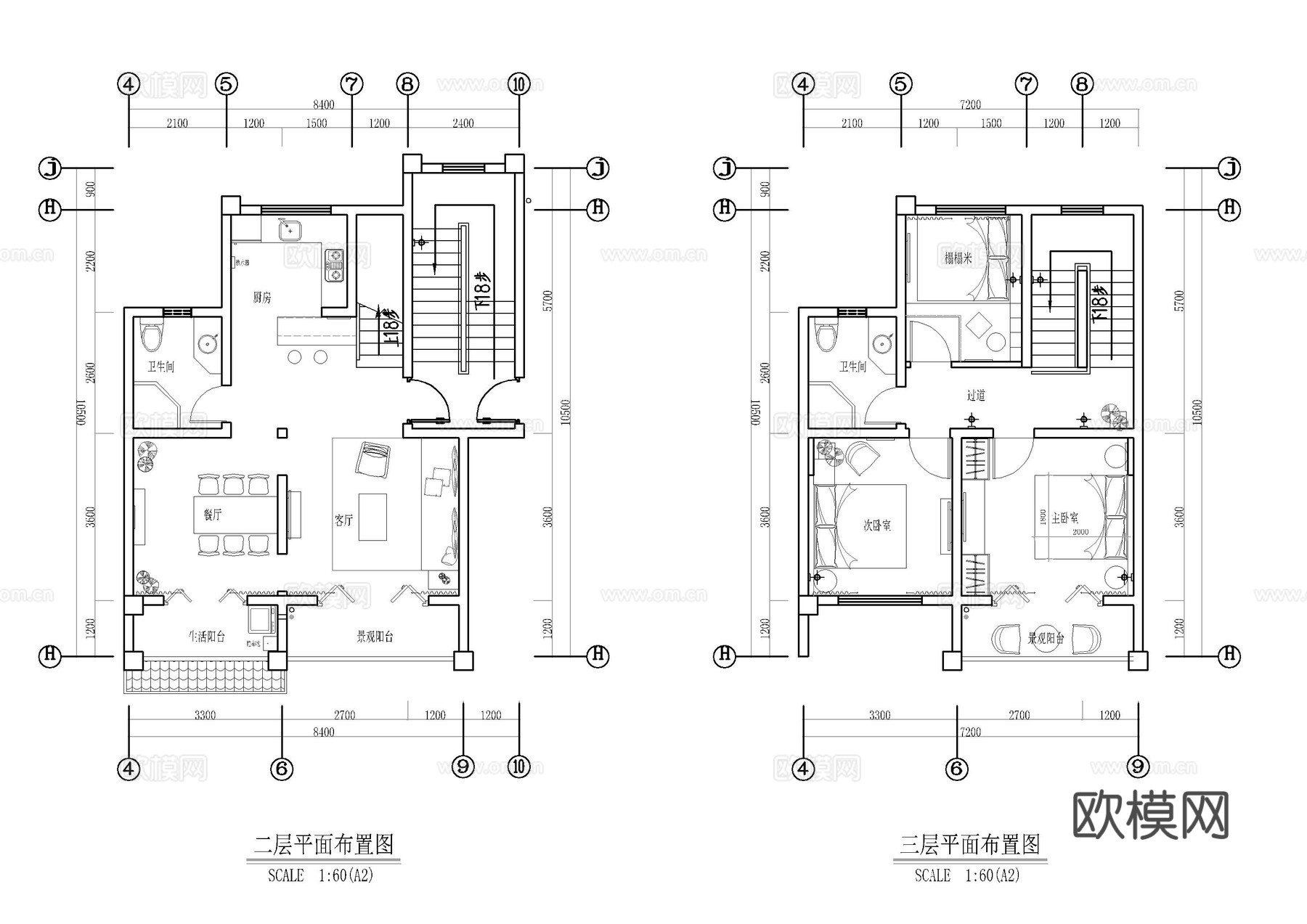 避暑度假民宿施工图cad施工图cad施工图