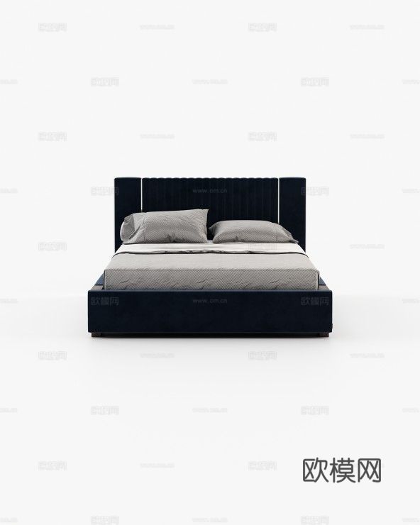 LASKASAS 双人床3d模型下载（渲染图3）
