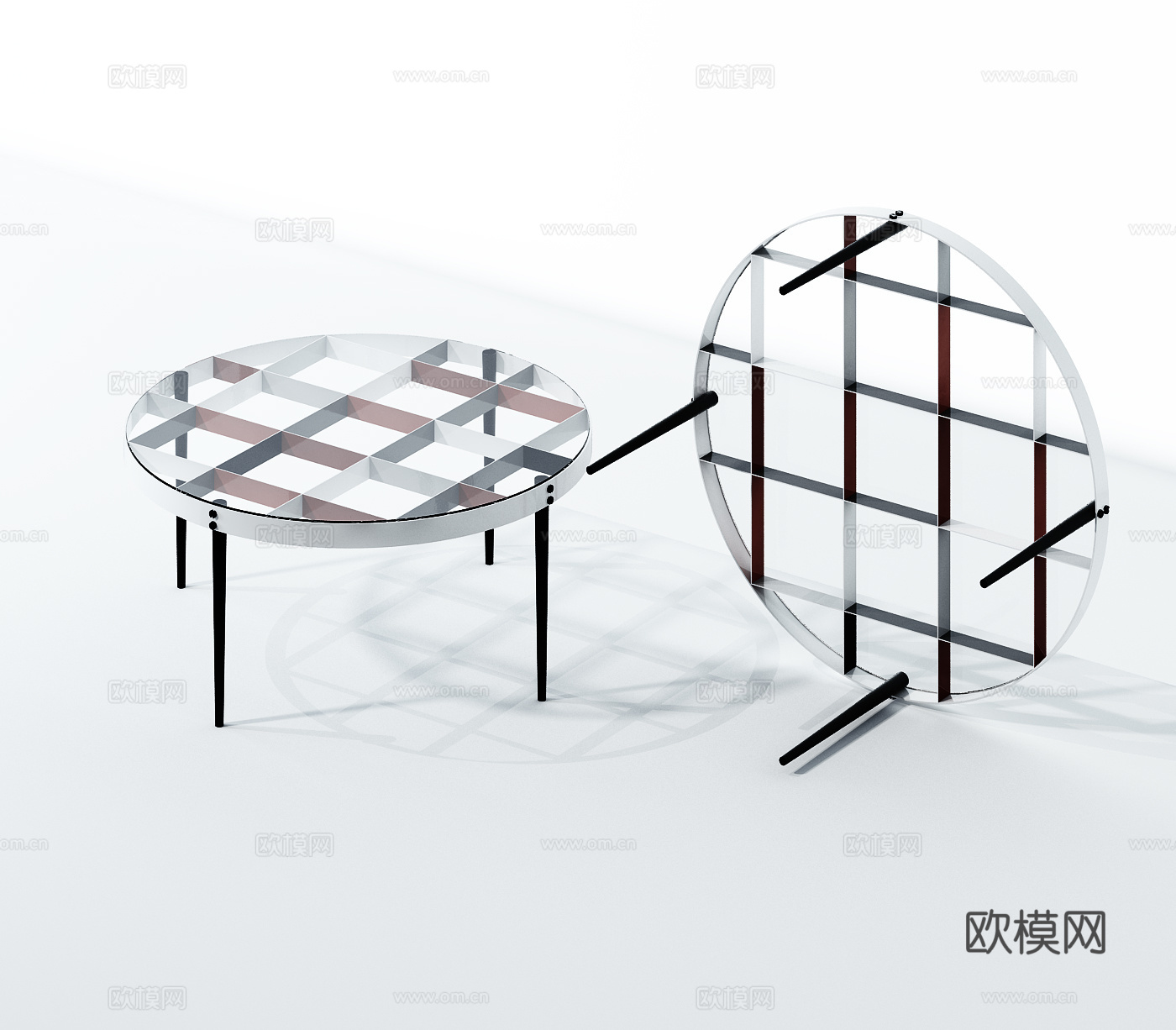 简欧边几茶几278573d模型