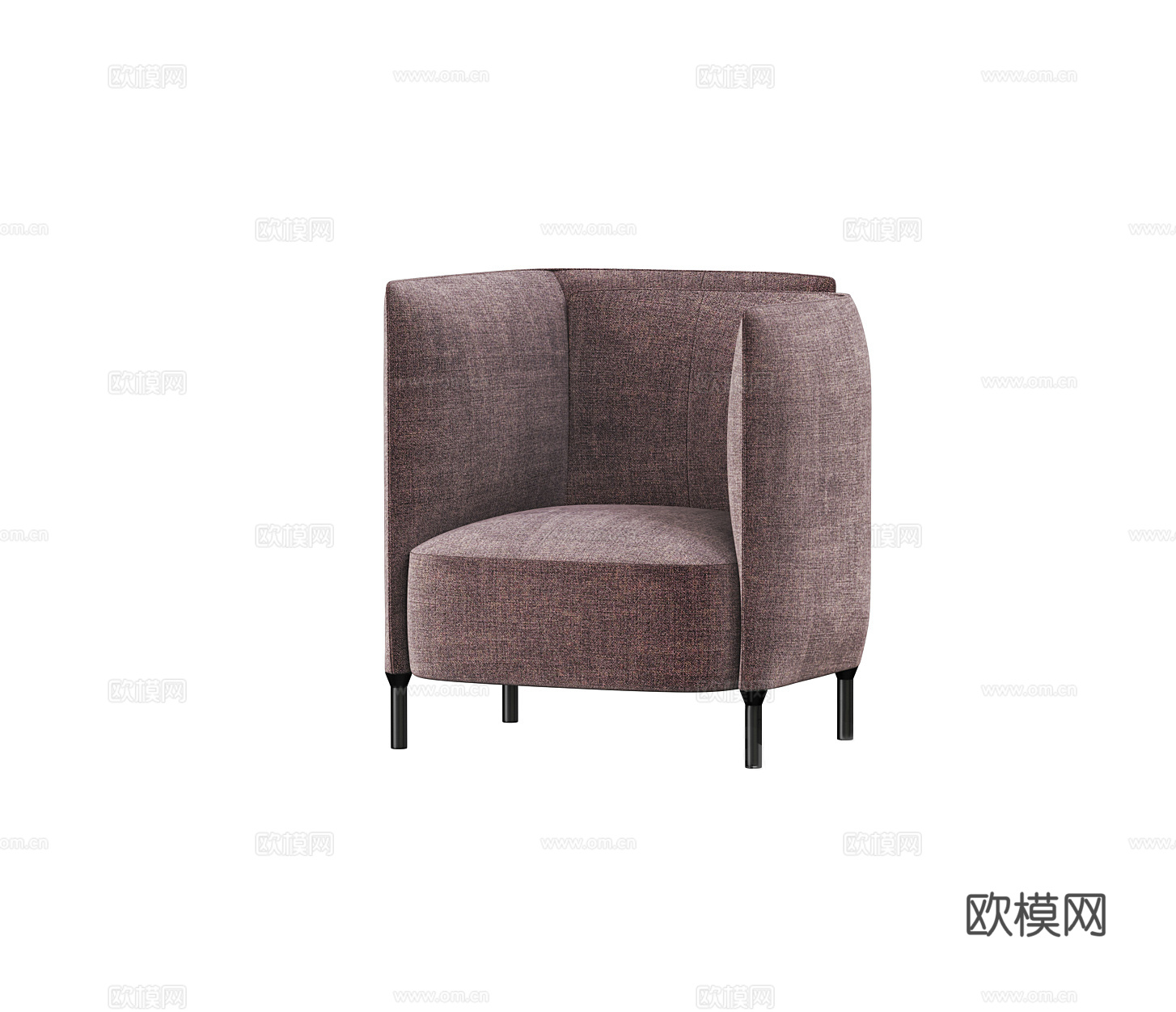 ligne roset 单人沙发3d模型下载（渲染图1）