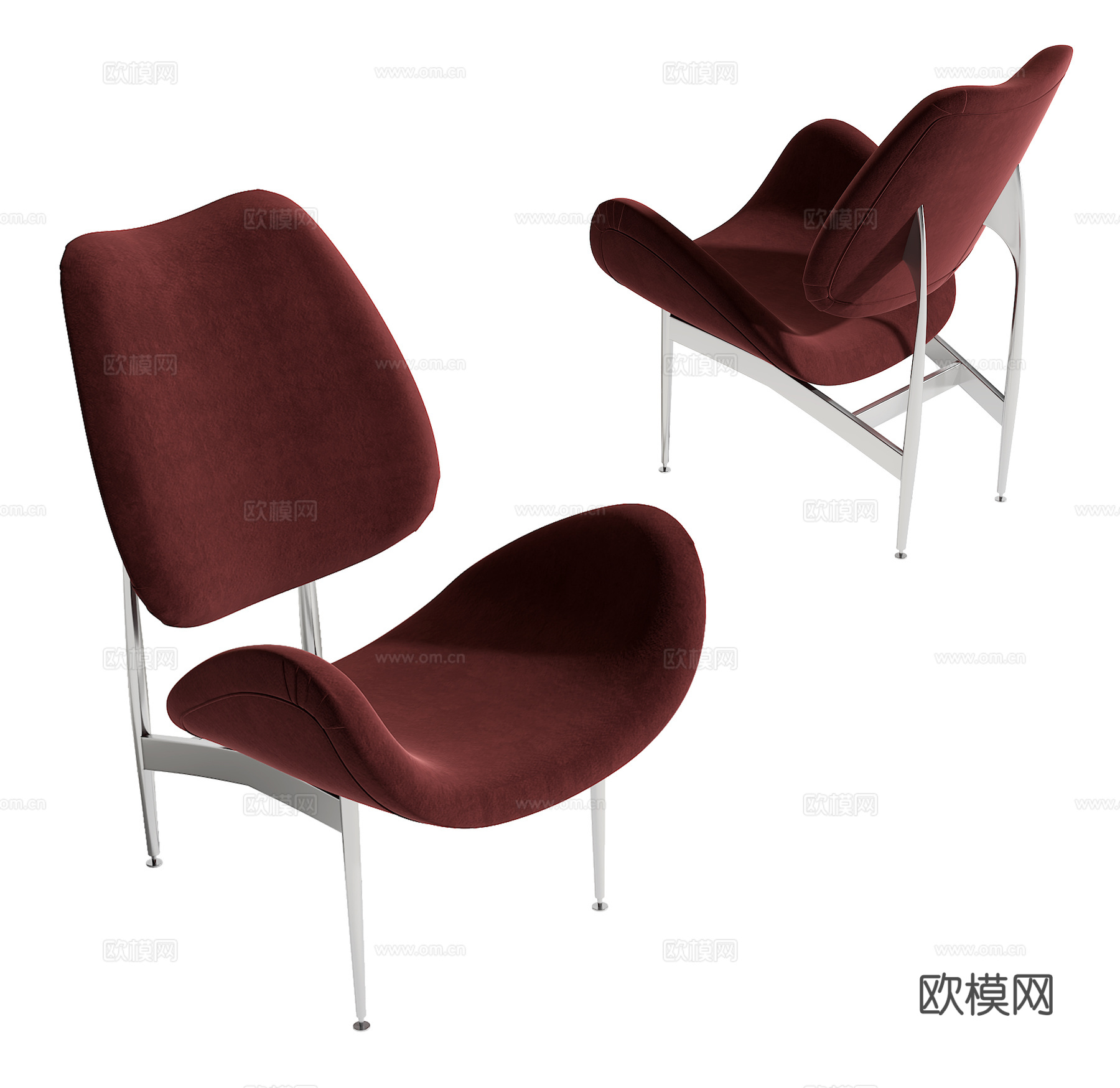 现代休闲椅su模型