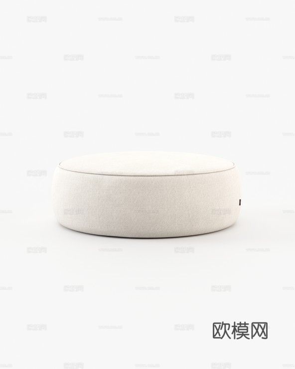 LASKASAS 圆形沙发凳3d模型下载（渲染图2）